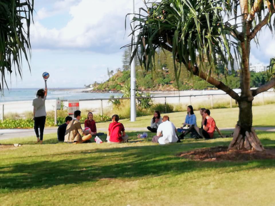 Young people at ease
